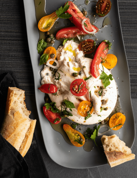 Entr E Froide De Burrata Aux Tomates Cerises Par Jean Fran Ois Plante