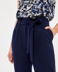 pantalons bleus Lise Hébert