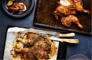 Poulet en crapaudine au citron vert, façon tex-mex