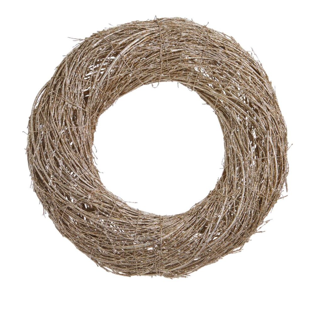 Lot de 4 couronnes de vigne naturelles de 30 cm pour décoration murale de porte d'entrée, décoration de mariage et de fête - Maison