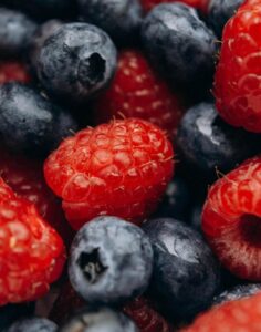 framboises et bleuets