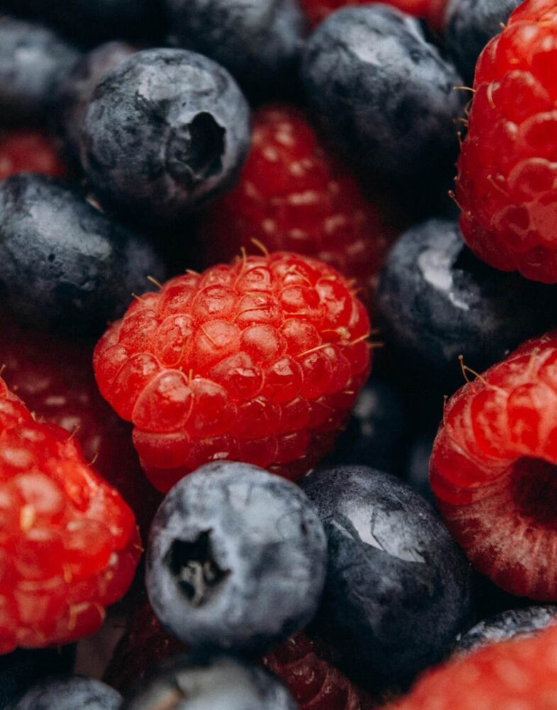 framboises et bleuets