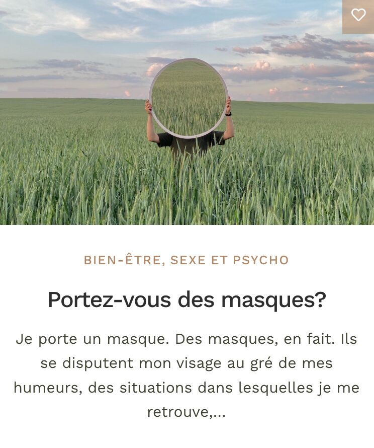 Article - Portez-vous des masques