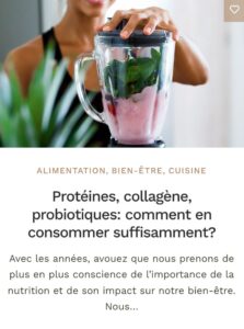 Protéines, collagène