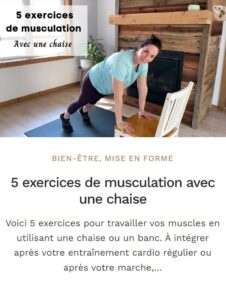 Musculation chaise