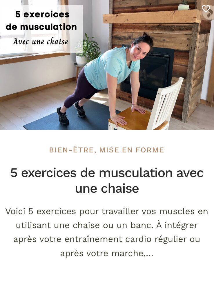Musculation chaise