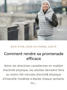 Promenade - mise en forme