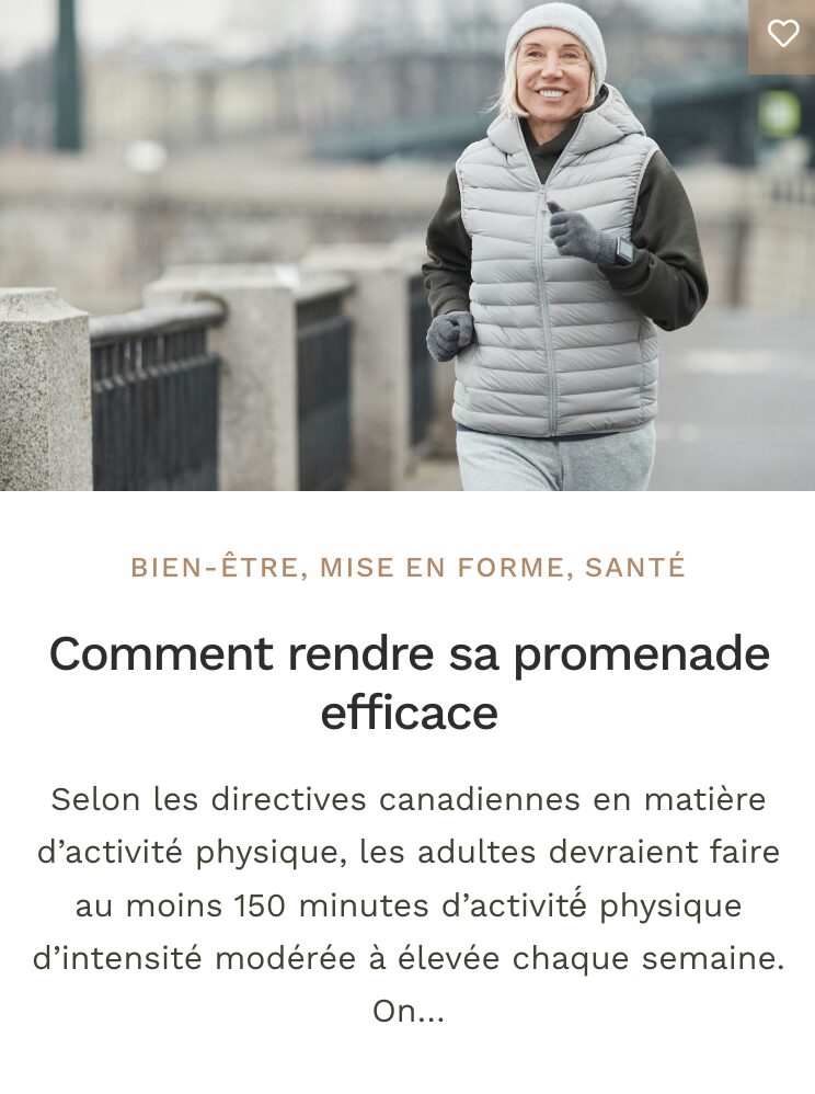 Promenade - mise en forme