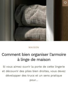 Rangement maison