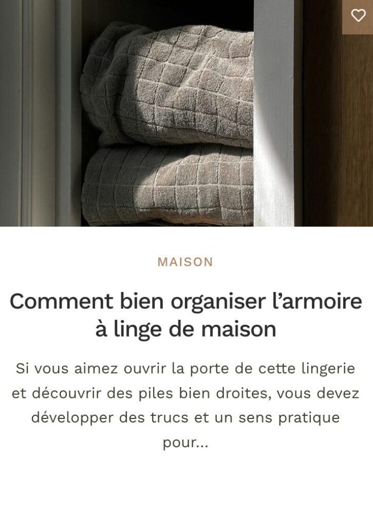 Rangement maison