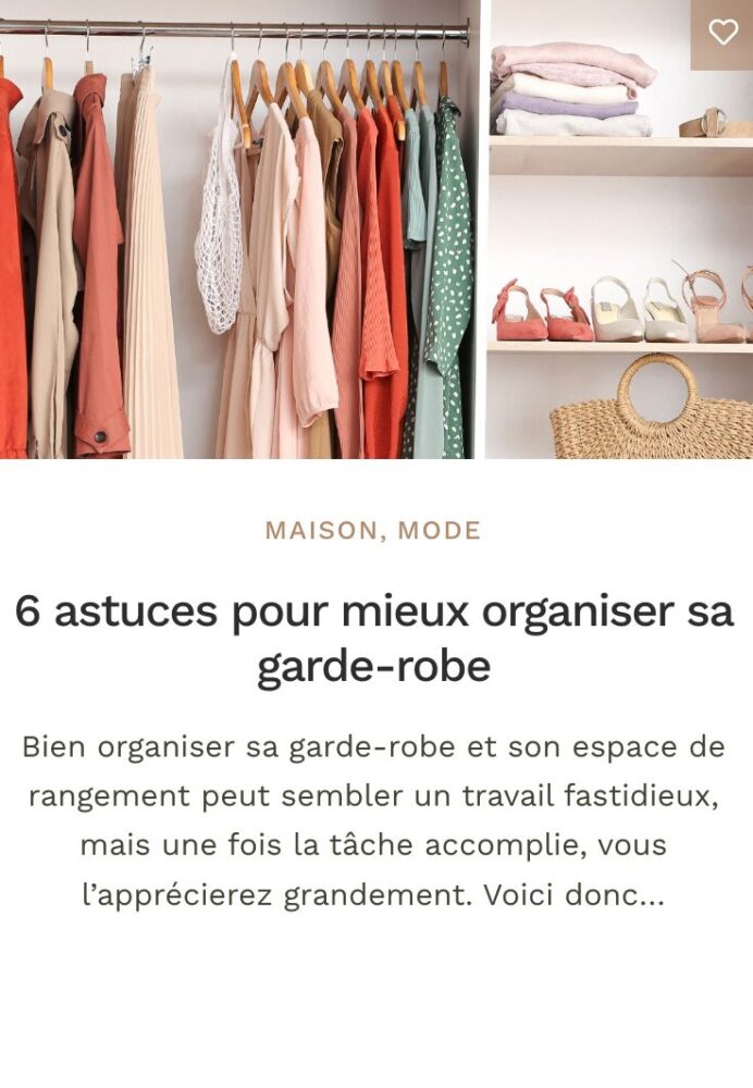 Rangement garde-robe