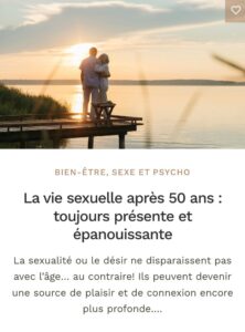 Vie sexuelle après 50 ans