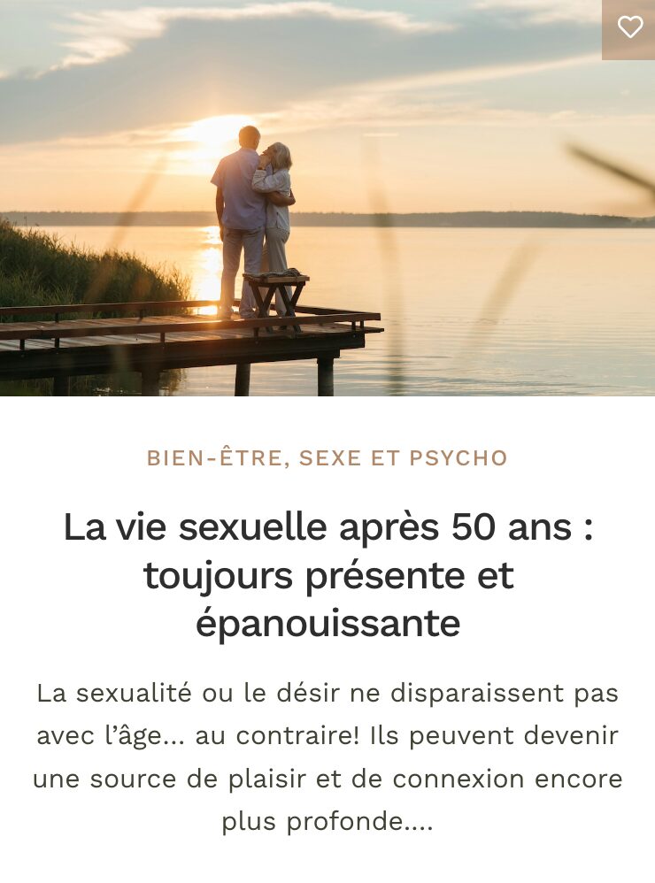Vie sexuelle après 50 ans