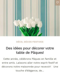 Pâques - déco tables