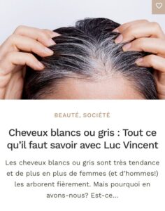 cheveux blanc - 50 ans