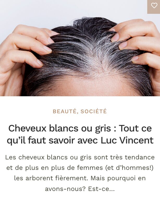 cheveux blanc - 50 ans