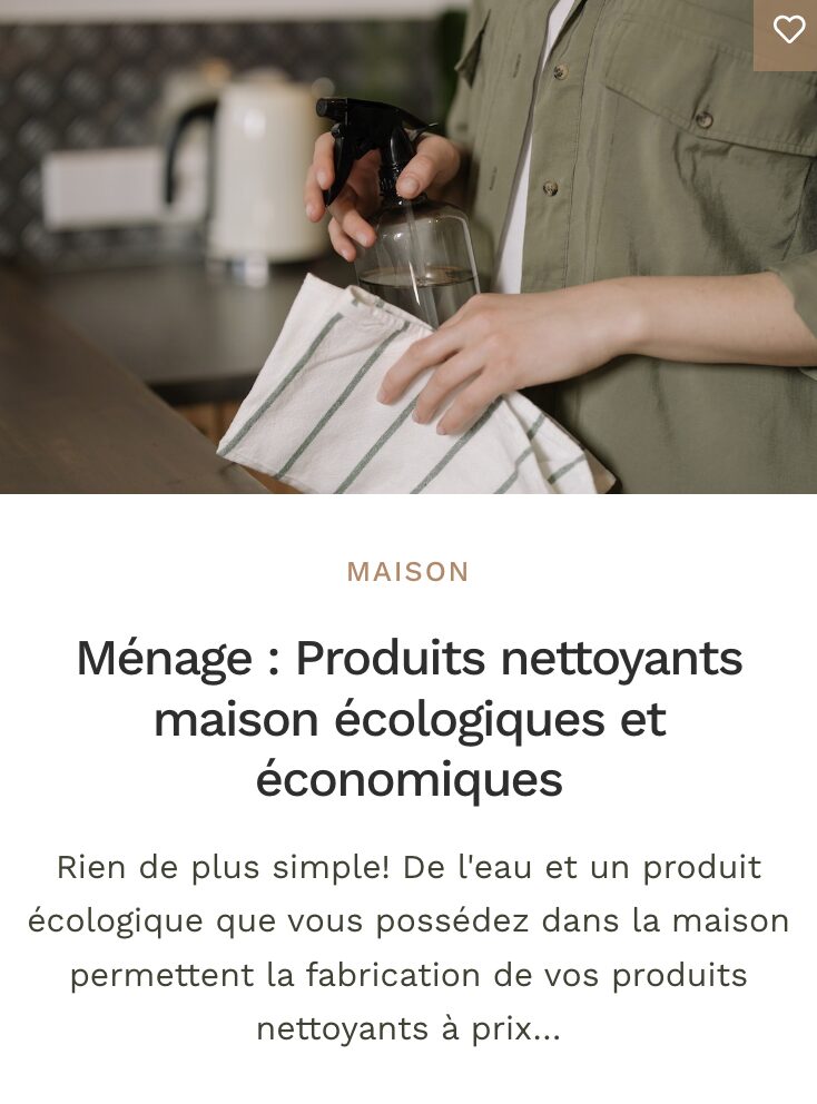 ménage maison - produits économiques