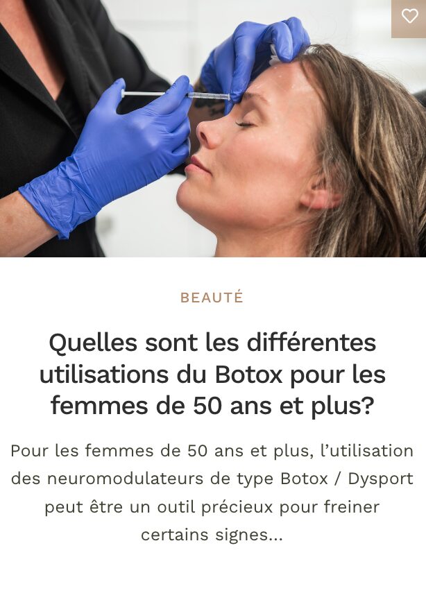 Botox 50 ans