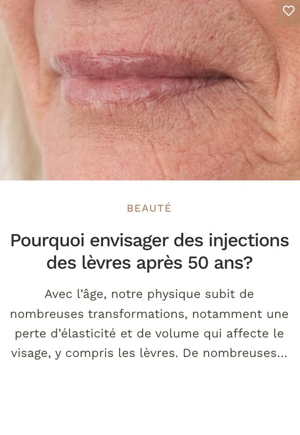 injection lèvres 50 ans